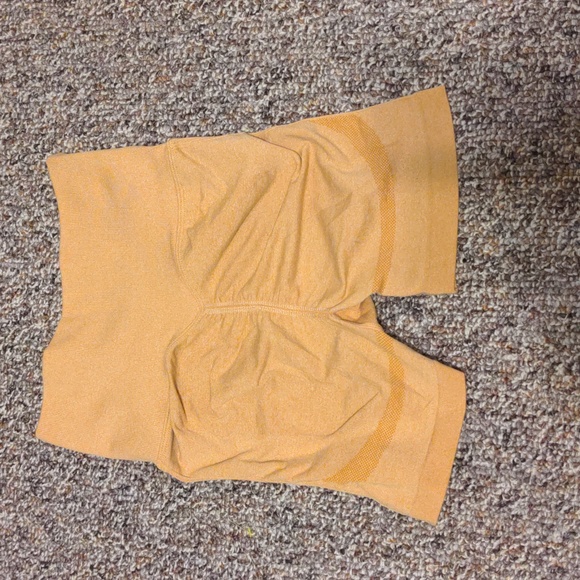 My Lucky Leggings Burnt Yellow Shorts - Picture 2 of 4
